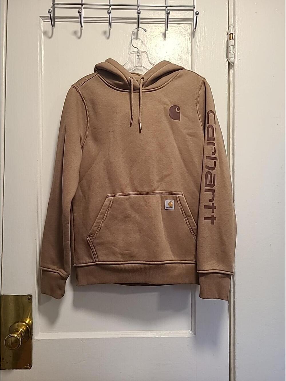 Carhartt Women's Relaxed Fit Midweight Logo Graphic Hoodie SIZE S